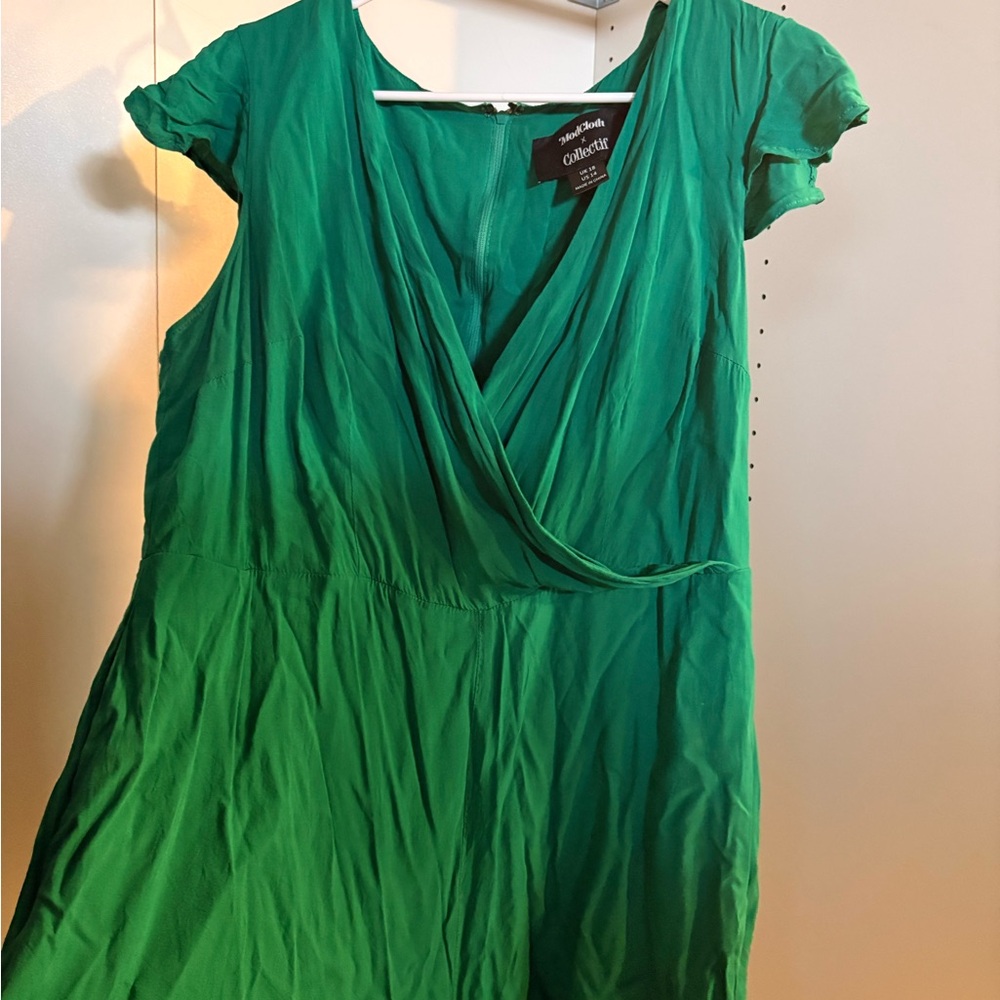 Modcloth Vibrant Green Mini Dress